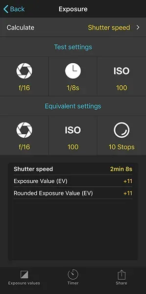 Golden hour settings for photography
