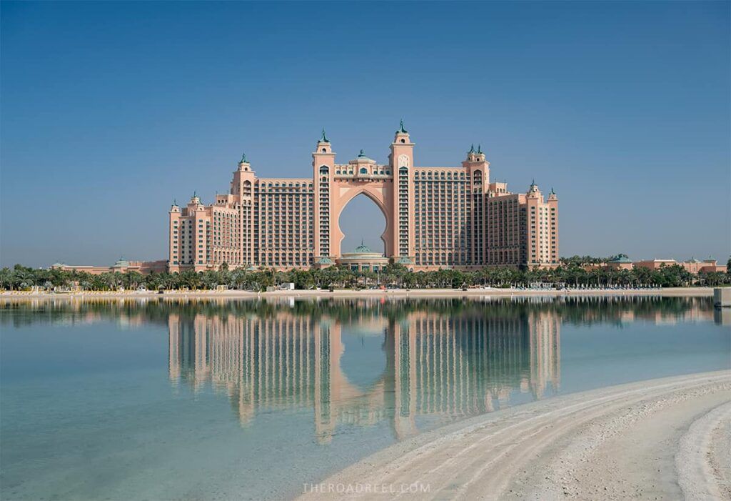 modern skyscrapers from Atlantis View in Dubai for photography