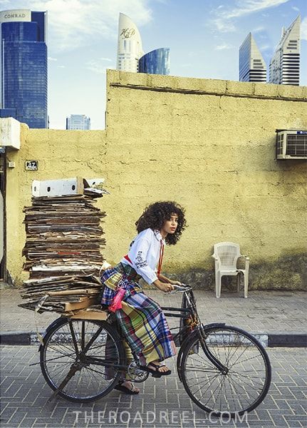 urban, fashion modeling photography in Satwa street, Dubai