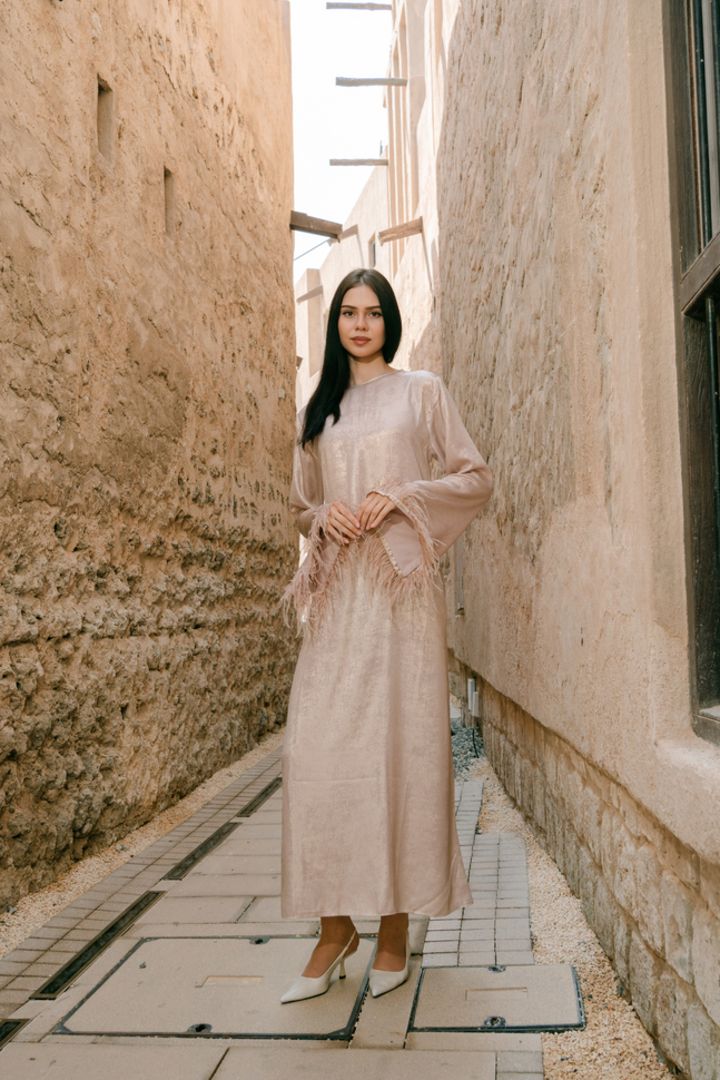 Fashion lookbook frame with texture and motion