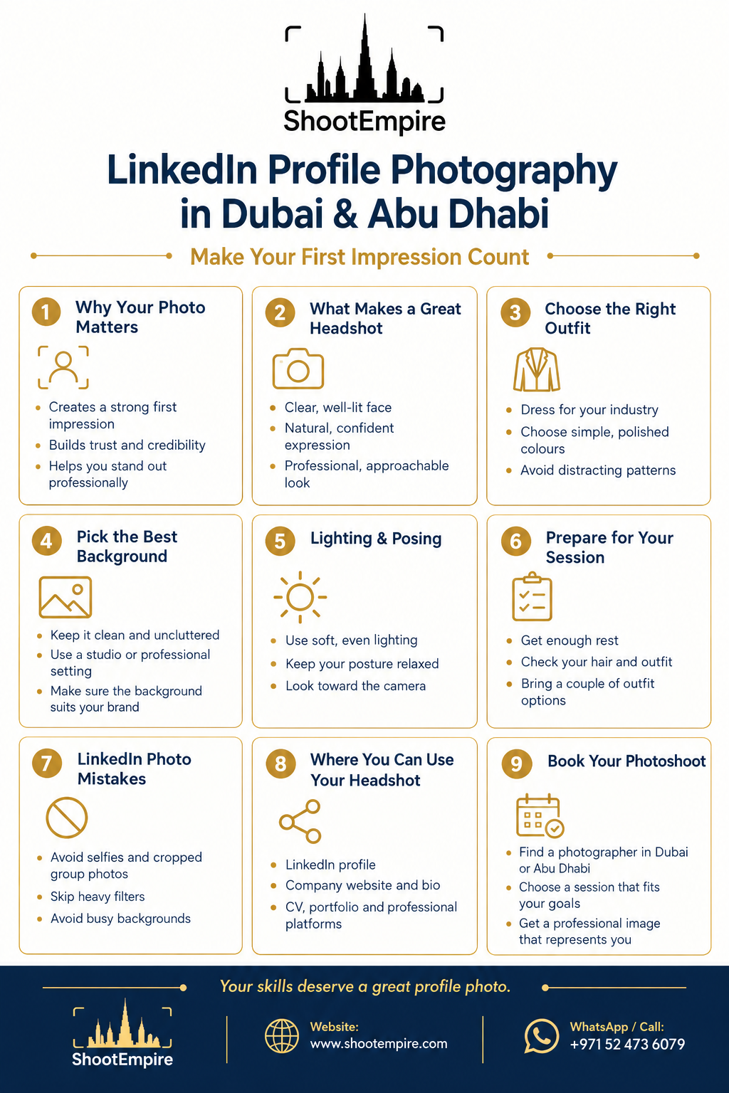 LinkedIn profile photography in Dubai