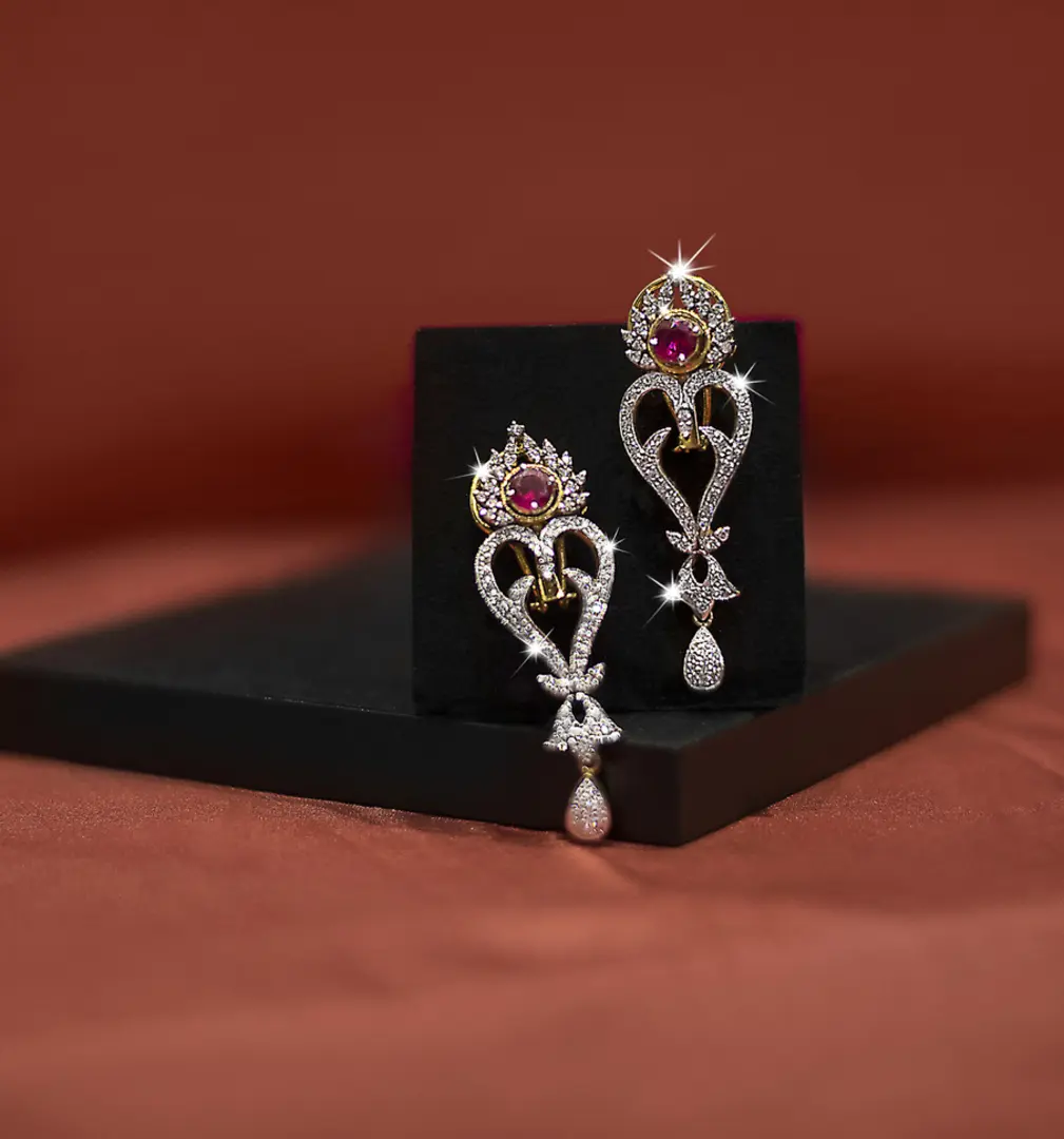 Jewelry photographed for an e-commerce product shoot in Dubai