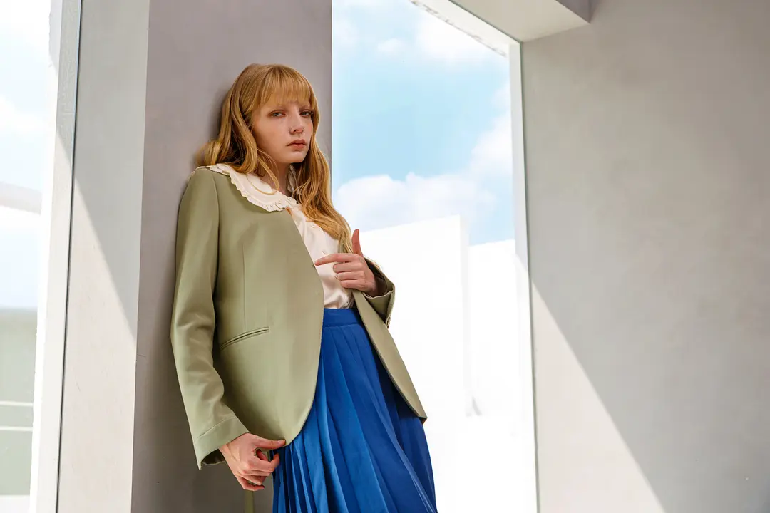 Styled model portfolio sample showing outfit and presentation variety