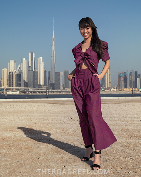 a  daytime photo from a girl at D3 walk in Dubai